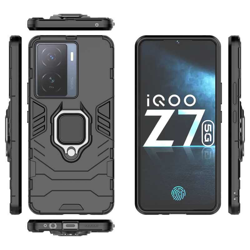 Classic Robot - Mobile Back Cover for IQOO Z7 5G - 6.38 Inches - (INR 259 for prepaid orders only)