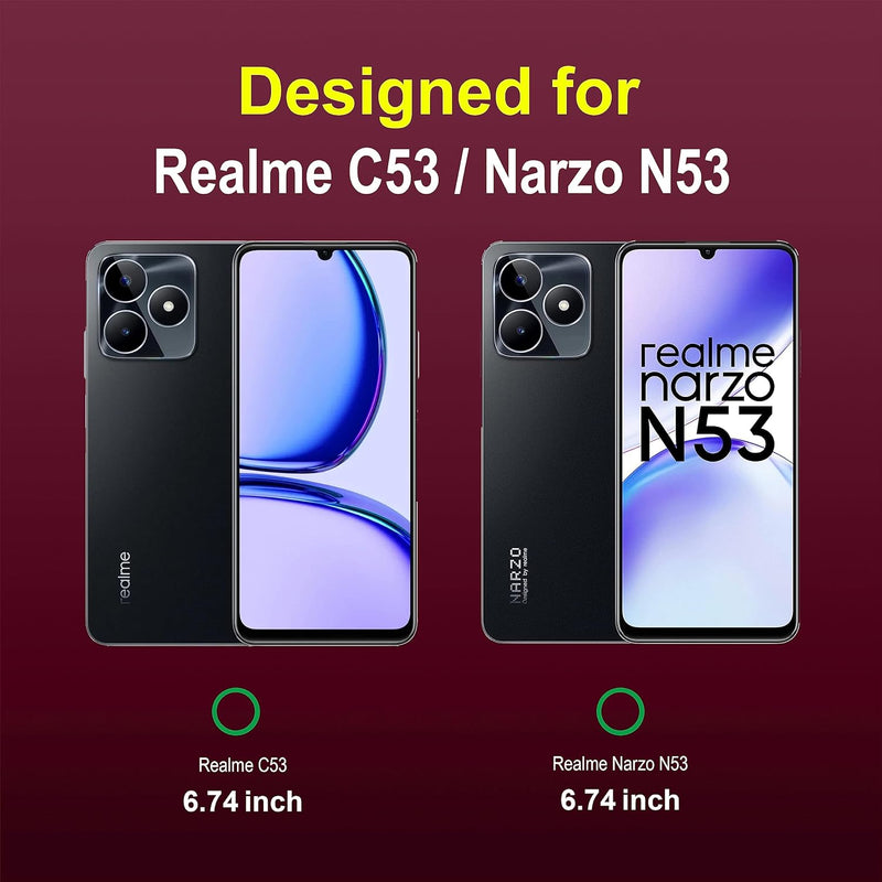 Shield Silicone - Mobile Case for Realme Narzo N53 - 6.74 Inches - (INR 159 Only for prepaid orders)
