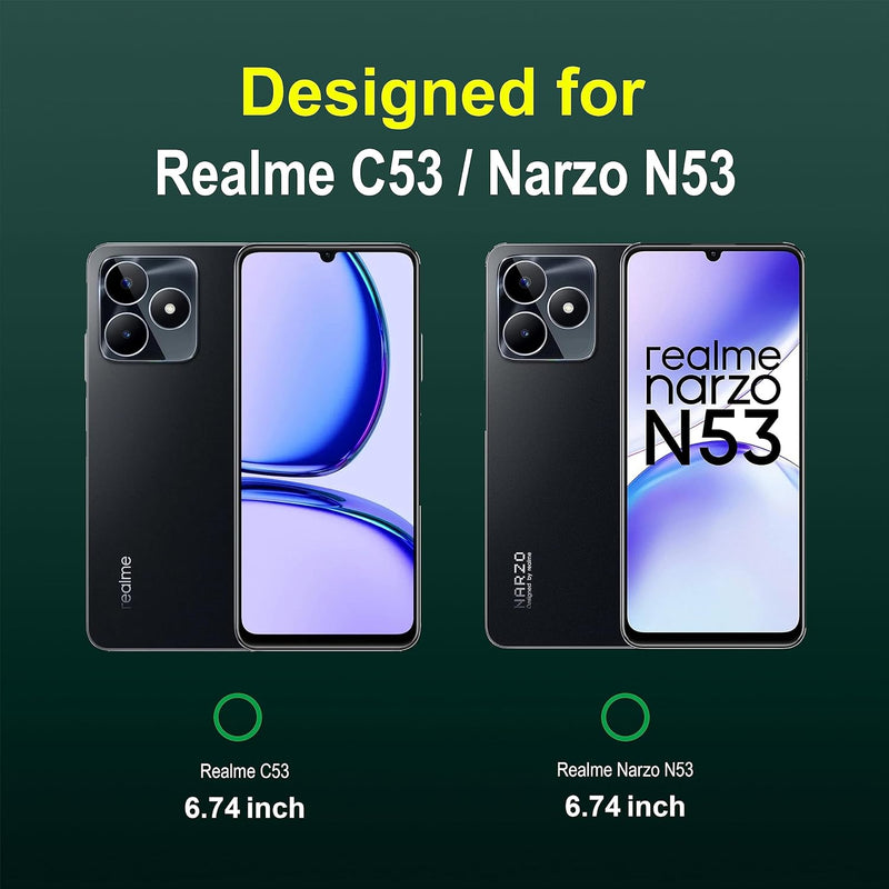 Shield Silicone - Mobile Case for Realme Narzo N53 - 6.74 Inches - (INR 159 Only for prepaid orders)