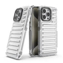 Bumper Track Mobile Back Cover for iPhone 15 Pro (6.1") | Shockproof Case | Unique Designed Case | Trans Case