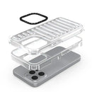 Bumper Track Mobile Back Cover for iPhone 15 Pro (6.1") | Shockproof Case | Unique Designed Case | Trans Case