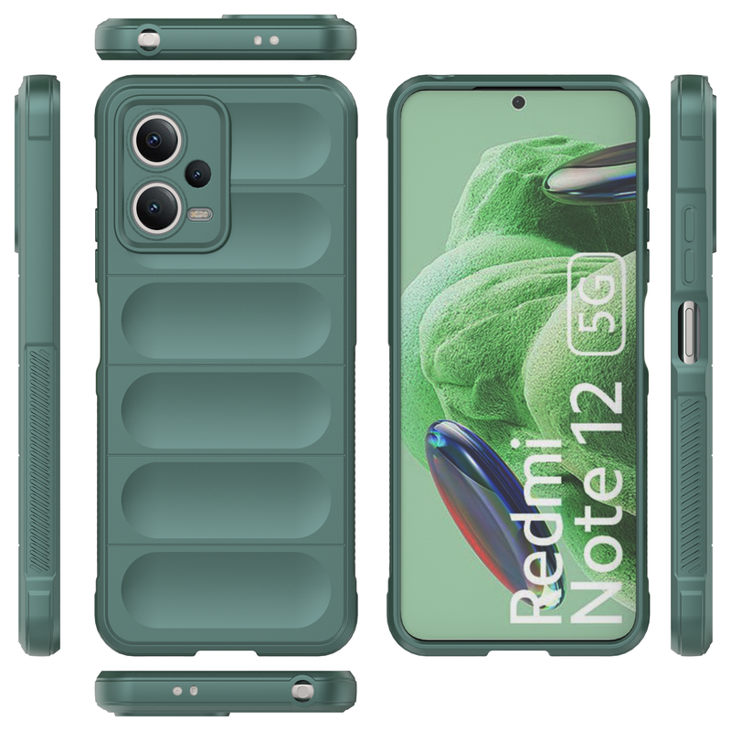 Shield Silicone - Back Case for Poco X5 5G - 6.67 Inches - (INR 199 Only for Prepaid Orders)