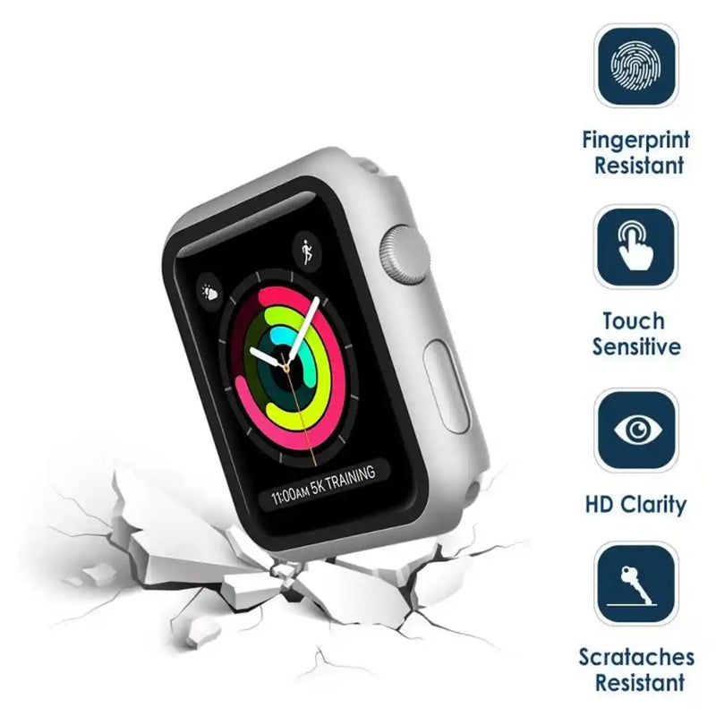 CULT OF PERSONALITY - Screen Protector Case for iWatch Series 1/2/3 - 42 mm - Silver