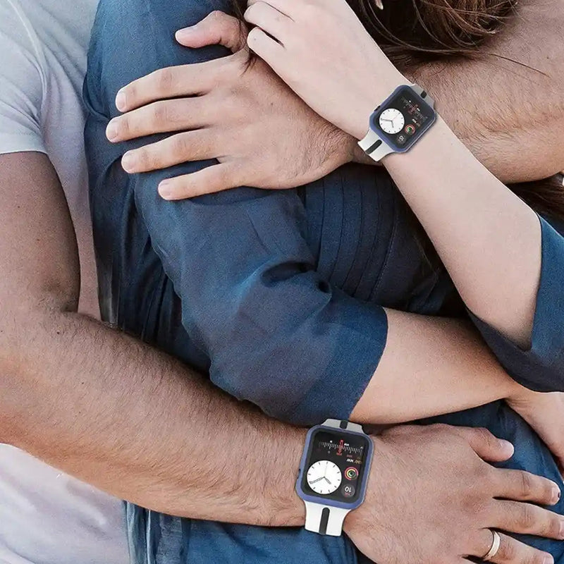 CULT OF PERSONALITY - Screen Protector Case for iWatch Series 4/SE/5/6 - 40 mm - Dark Blue