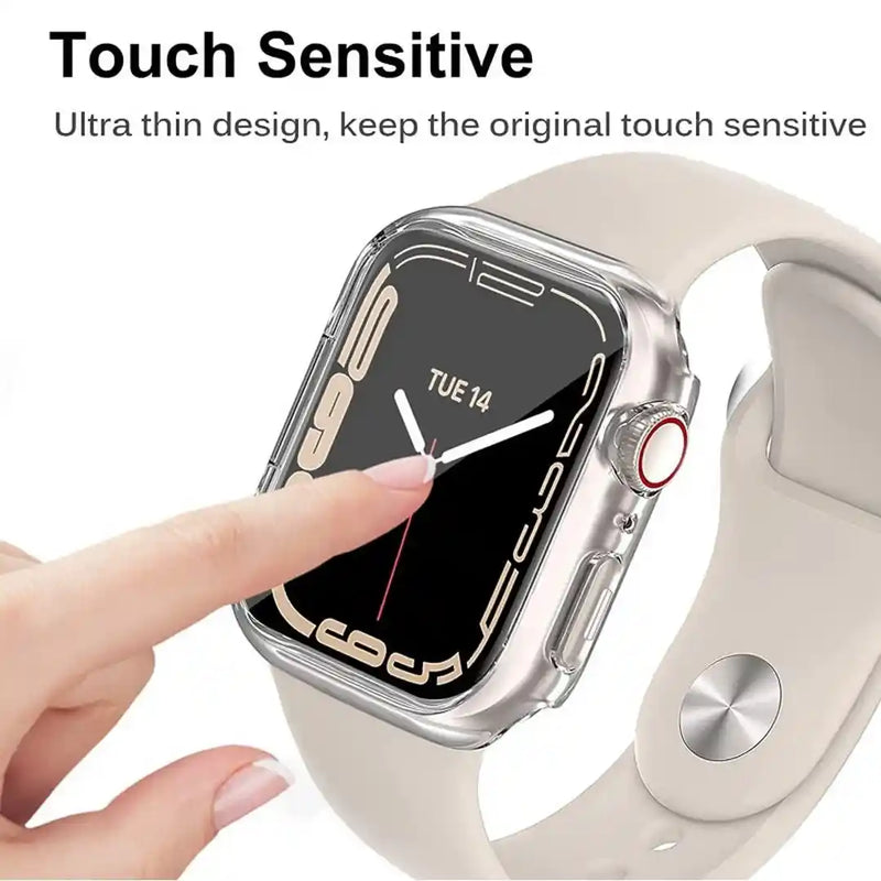 CULT OF PERSONALITY - Screen Protector Case for iWatch Series 7 - 41 mm - Clear