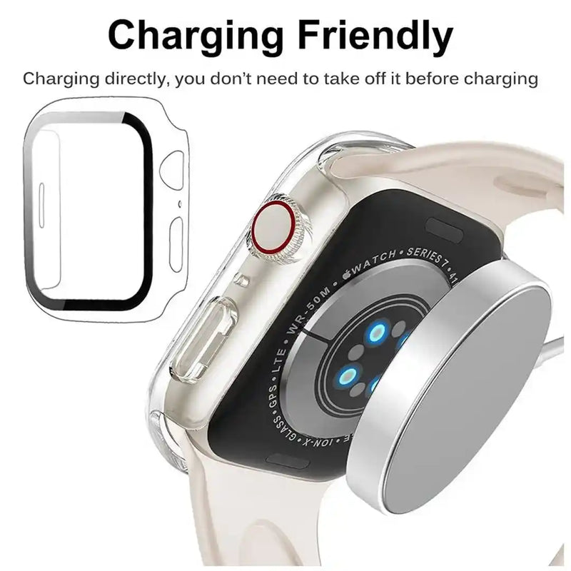 CULT OF PERSONALITY - Screen Protector Case for iWatch Series 7 - 41 mm - Clear