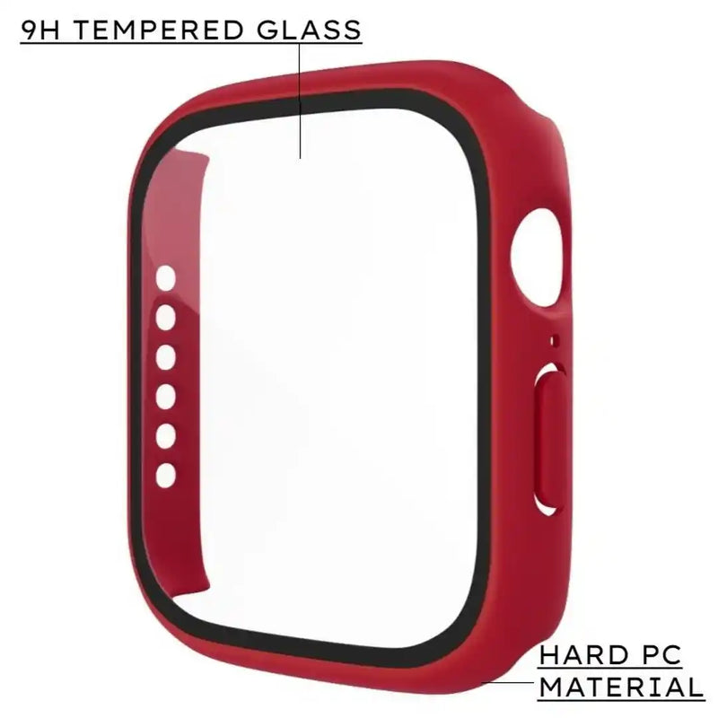 CULT OF PERSONALITY - Screen Protector Case for iWatch Series 7 - 41 mm - Maroon
