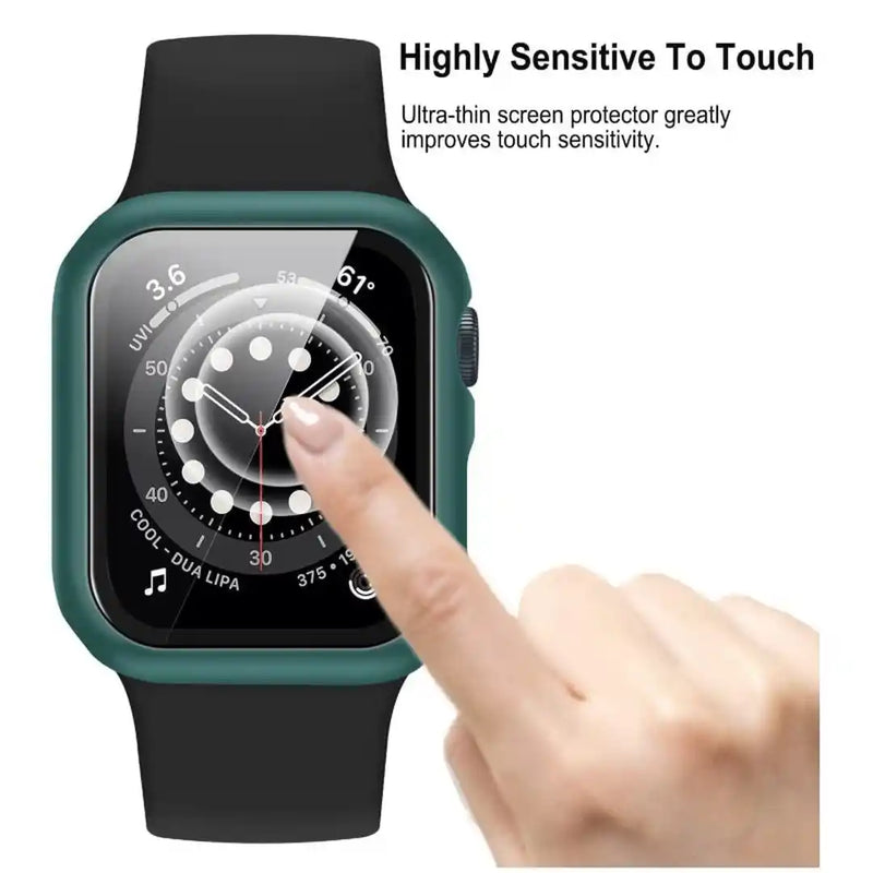 CULT OF PERSONALITY - Screen Protector Case for iWatch Series 7 - 41 mm - Military Green
