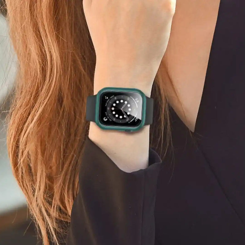 CULT OF PERSONALITY - Screen Protector Case for iWatch Series 7 - 41 mm - Military Green