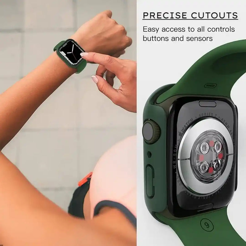 CULT OF PERSONALITY - Screen Protector Case for iWatch Series 7 - 45 mm - Military Green