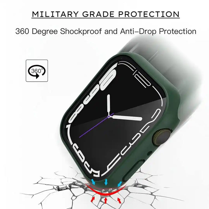 CULT OF PERSONALITY - Screen Protector Case for iWatch Series 7 - 45 mm - Military Green