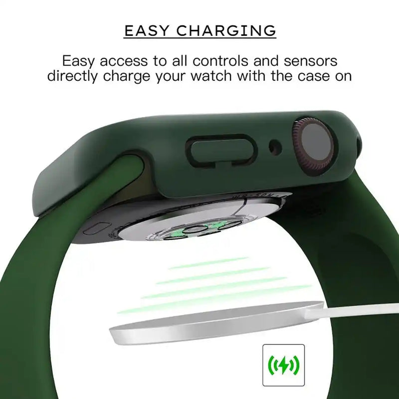 CULT OF PERSONALITY - Screen Protector Case for iWatch Series 7 - 45 mm - Military Green