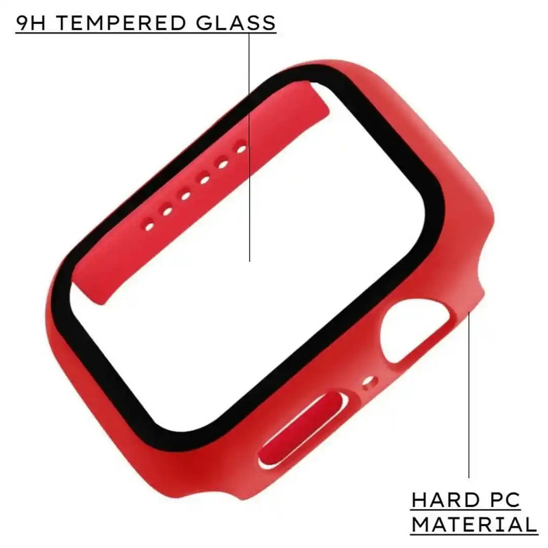 CULT OF PERSONALITY - Screen Protector Case for iWatch Series 7 - 45 mm - Red