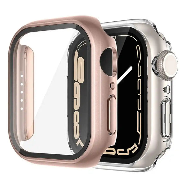 CULT OF PERSONALITY - Screen Protector Case for iWatch Series 7 - 45 mm - Rose Gold