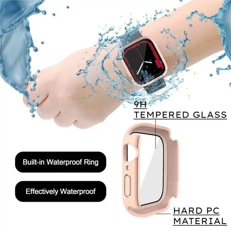 CULT OF PERSONALITY - Screen Protector Case for iWatch Series 7 - 45 mm - Sand Pink