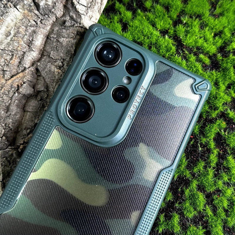 Camo Armour - Back Case for Samsung Galaxy S23 Ultra 5G - 6.8 Inches