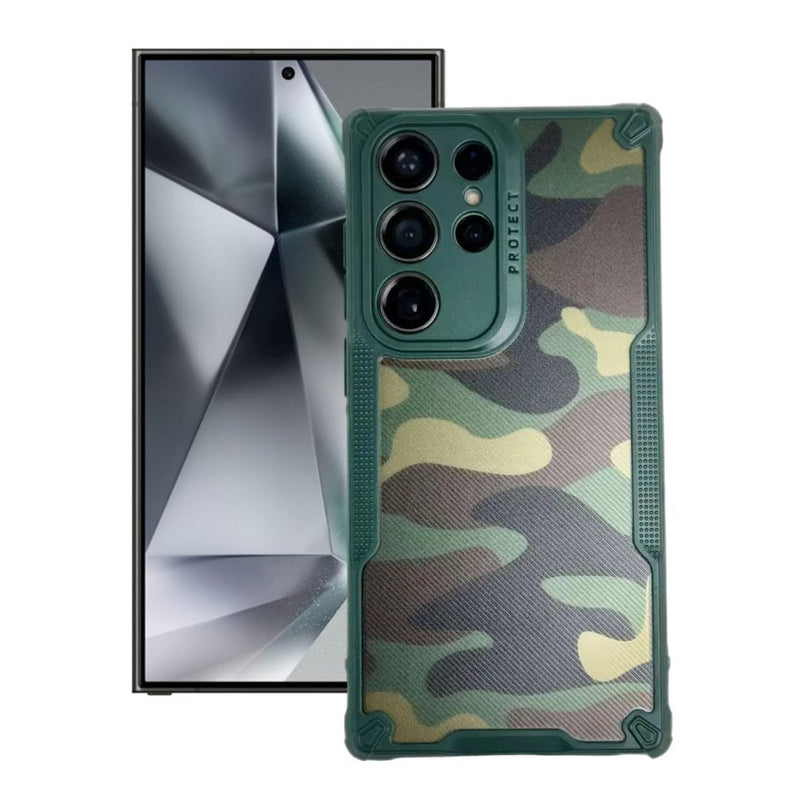Camo Armour - Back Case for Samsung Galaxy S24 Ultra 5G - 6.8 Inches