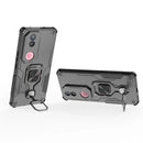 Classic Connect Robot Back Cover for IQOO Z10R 5G (6.77") | Shockproof Case | Ring Holder Case | Traveller Case