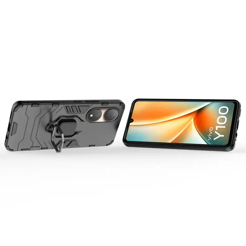 Classic Robot - Mobile Back Cover for Vivo Y100 - 6.38 Inches - (INR 299 Only for prepaid orders)