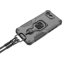 Classic Connect Robot Back Cover for iPhone 17e (6.1") | Shockproof Case | Ring Holder Case | Traveller Case
