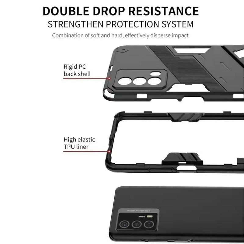 Elegant Armour - Mobile Back Case for IQOO Z5 5G - 6.67 Inches