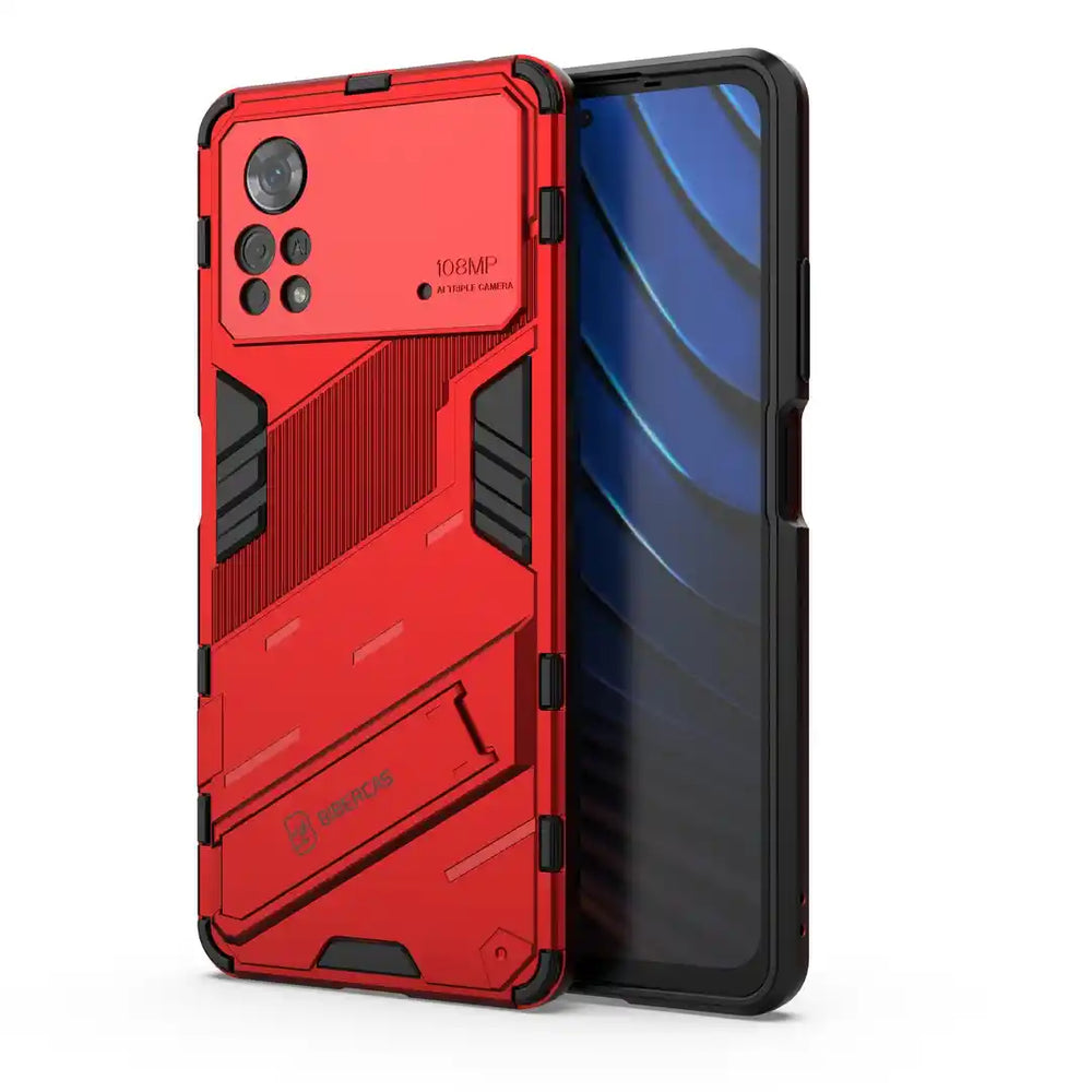 Cover Xiaomi Poco X4 Pro 5G Custodia Portafoglio Flip + Vetro Temperato, Nero