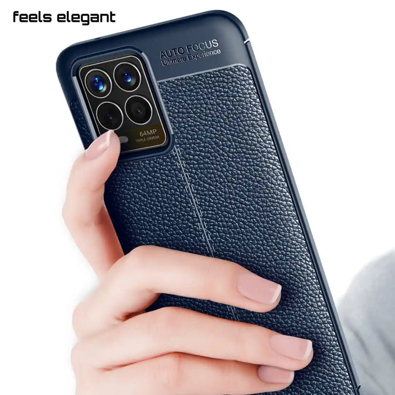 Elegant Textured - Back Case for Realme 8 4G - 6.4 Inches