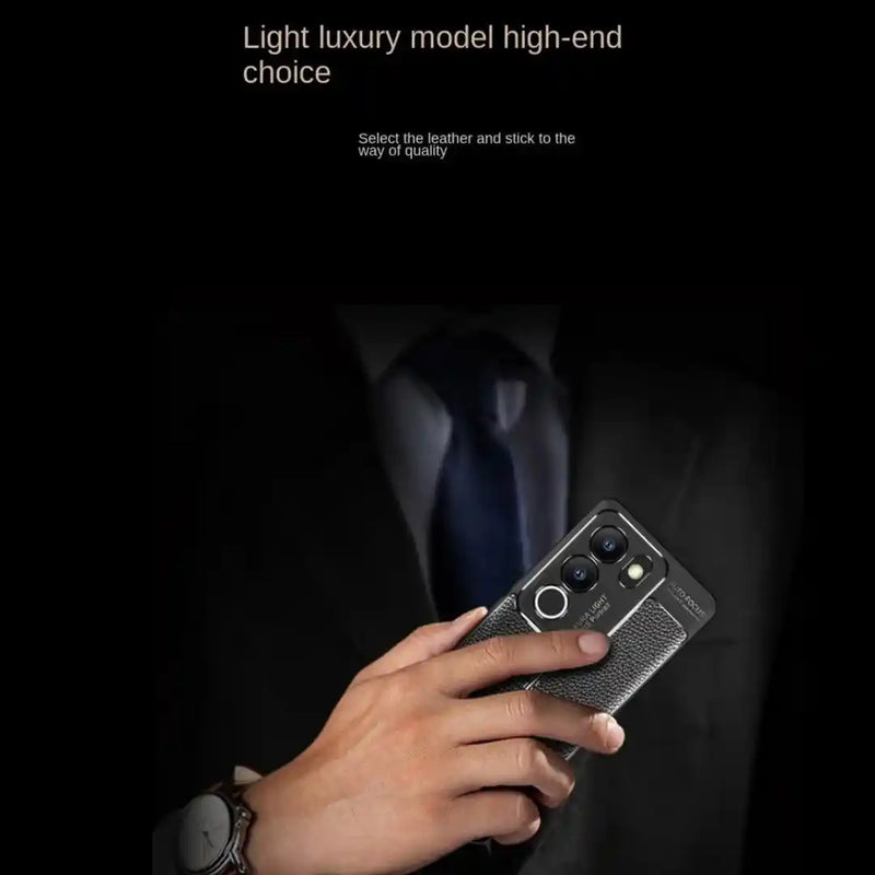 Elegant Textured - Back Case for Vivo V29 5G - 6.78 Inches