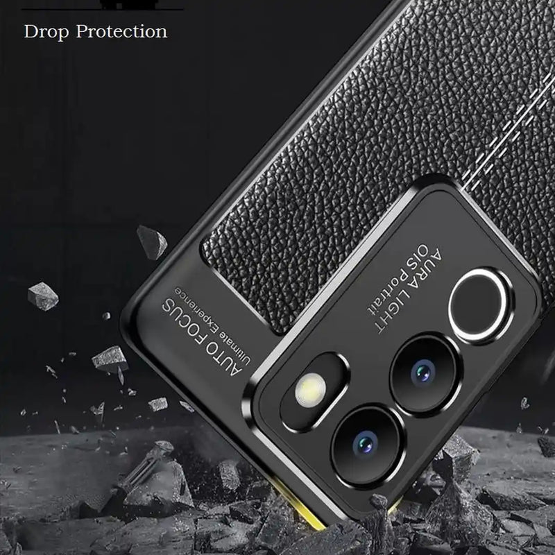 Elegant Textured - Back Case for Vivo V29 5G - 6.78 Inches