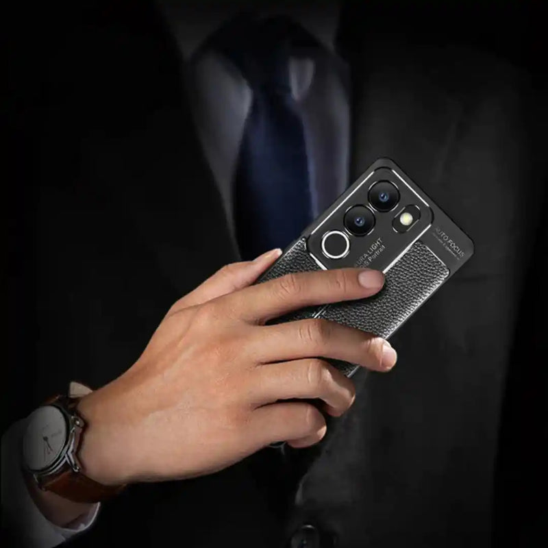 Elegant Textured - Back Case for Vivo V29 Pro 5G - 6.78 Inches