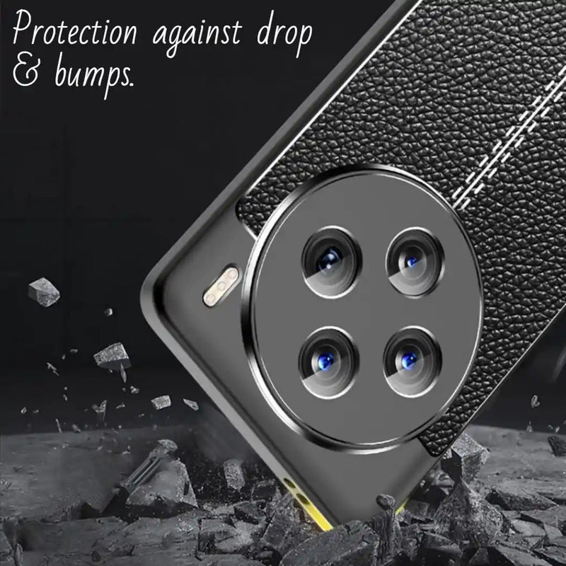 Elegant Textured - Back Case for Vivo X100 5G - 6.78 Inches