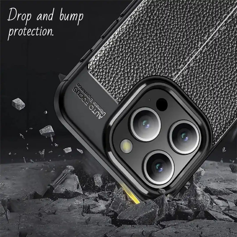 Elegant Textured - Back Case for iPhone 15 Pro Max - 6.7 Inches