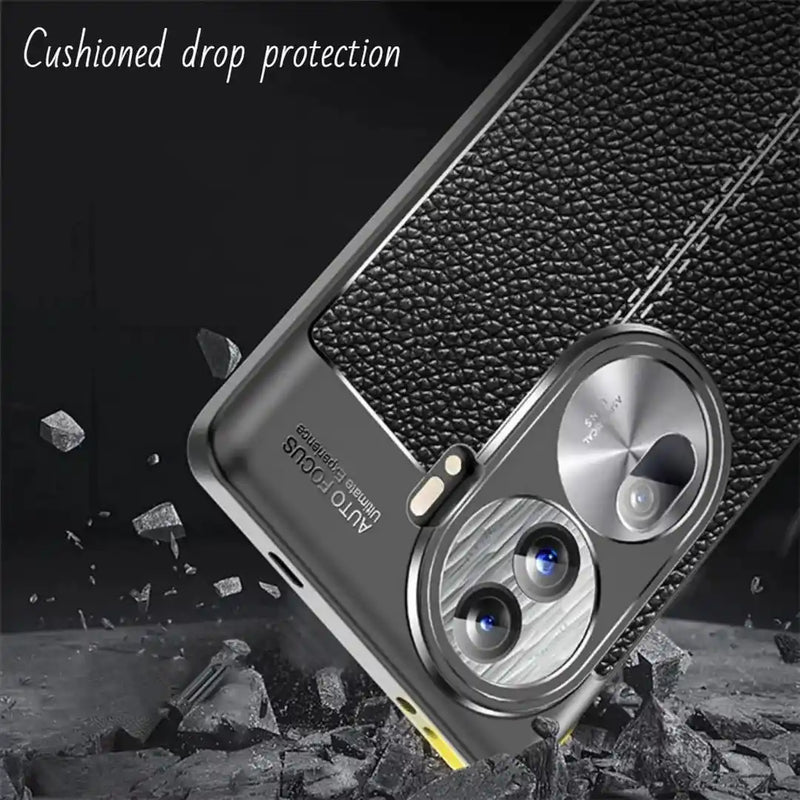 Frame Reno 11 Pro Elegant Textured Back Cover for Oppo Reno 11 Pro 5G (6.7