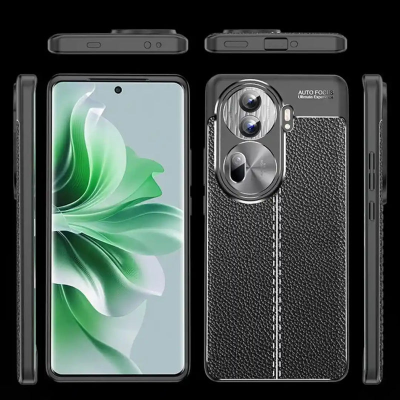 Frame Reno 11 Pro Elegant Textured Back Cover for Oppo Reno 11 Pro 5G (6.7