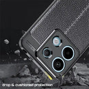 Elegant Textured Back Cover for Poco X6 5G (6.67") | Elegant Case | Light Weight Case | Premium Case