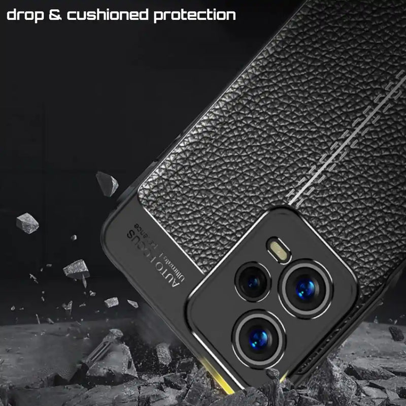 Elegant Textured - Mobile Back Cover for Redmi Note 12 Pro Plus 5G - 6.67 Inches