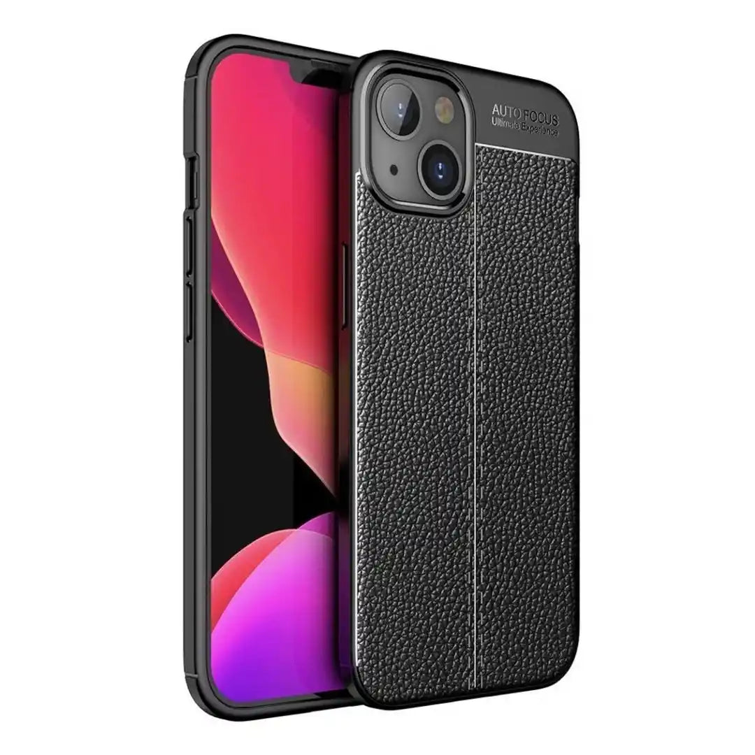 Elegant Textured Back Cover for iPhone 14 Plus (6.7