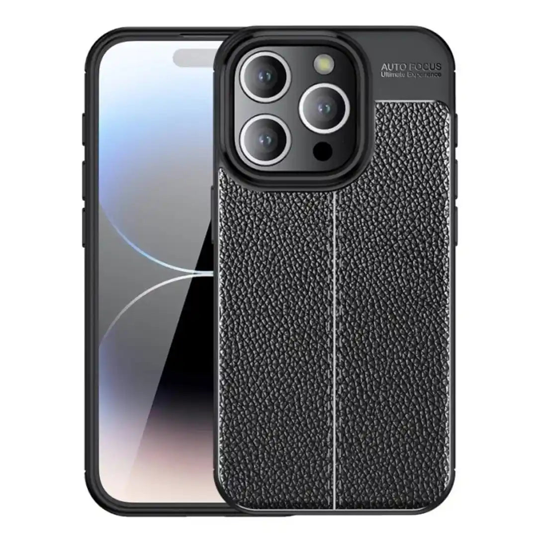 Elegant Textured Back Cover for iPhone 14 Pro (6.1