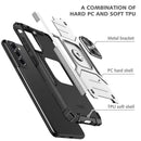 Flash Robot Back Cover for Motorola Moto Edge 30 Pro 5G (6.7") | Shockproof Case | Ring Holder Case | Traveller Case