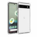 nPlusOne clear TPU back cover fitted on Google Pixel 6A 5G