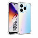 nPlusOne clear TPU back cover fitted on Infinix Note 40X 5G