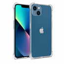 nPlusOne clear TPU back cover fitted on iPhone 13 5G