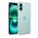 nPlusOne clear TPU back cover fitted on iPhone 16 Plus 5G
