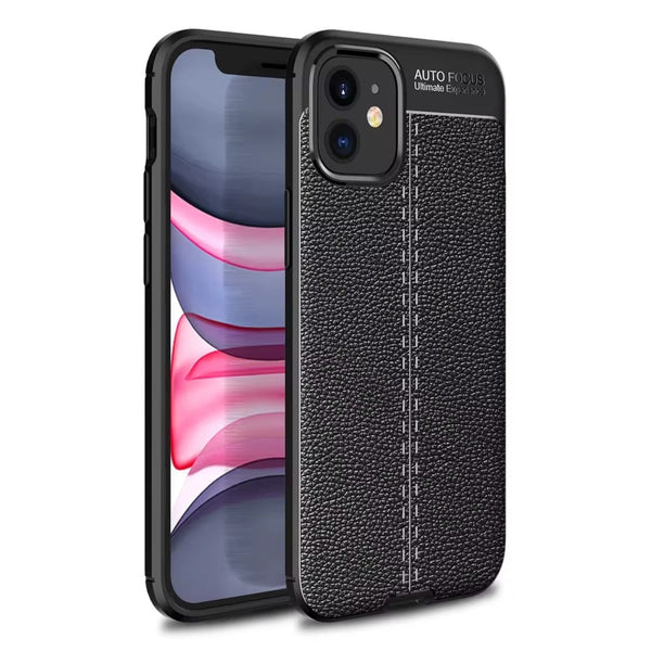 Elegant Textured - Mobile Back Cover for iPhone 12 - 6.1 Inches