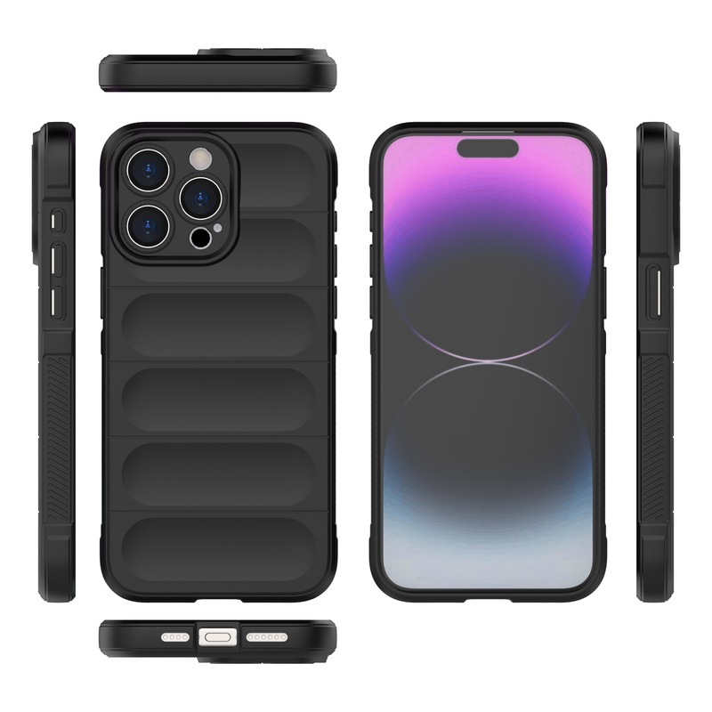 Shield Silicone - Mobile Back Cover for iPhone 15 Pro Max - 6.7 Inches