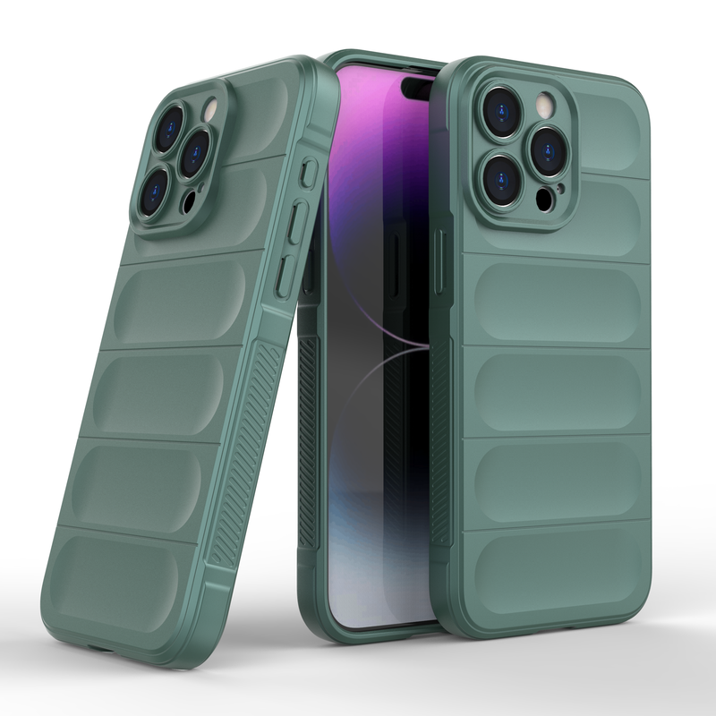 Shield Silicone - Mobile Back Cover for iPhone 15 Pro Max - 6.7 Inches