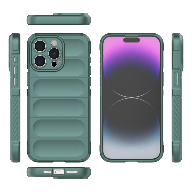 Shield Silicone - Mobile Back Cover for iPhone 15 Pro Max - 6.7 Inches