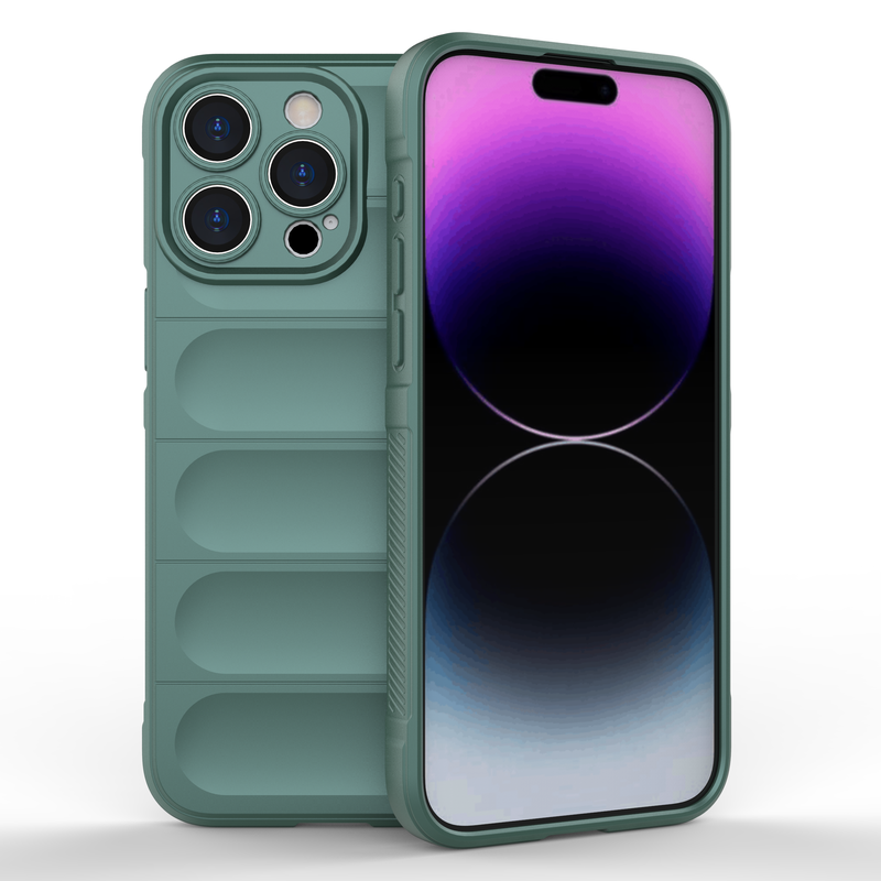 Shield Silicone - Mobile Back Cover for iPhone 15 Pro Max - 6.7 Inches
