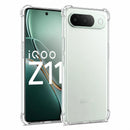 nPlusOne Clear TPU Back Cover for iQOO Z11 5G (6.83") - Transparent Shockproof Slim Case