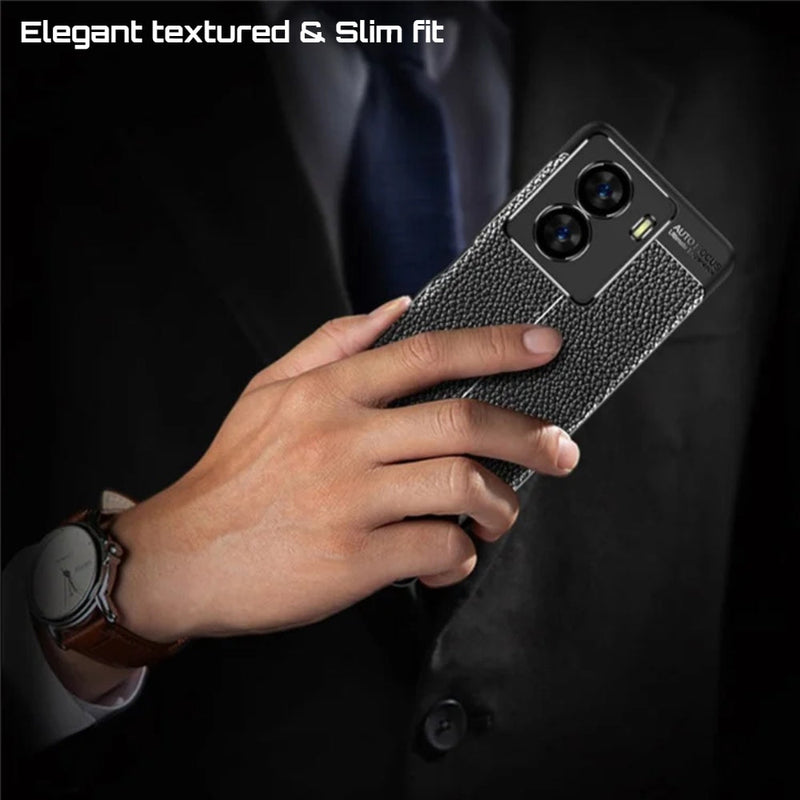 Elegant Textured - Mobile Back Cover for IQOO Z7 5G - 6.38 Inches